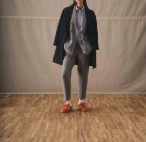 Серые брюки елочкой Circolo 1901, серый