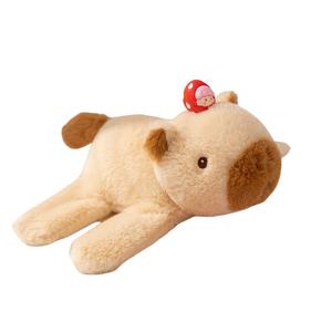 Плюшевая кукла Animal Snap Circle высотой 23 см Tak Bebe, Capybara[Fruit Style]