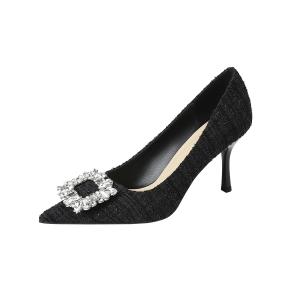 LEXON Туфли на высоком тонком каблуке женские, черные