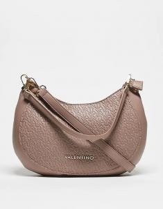 Сумка-седло Valentino Falak Re со съемным ремнем через плечо в серо-коричневом цвете