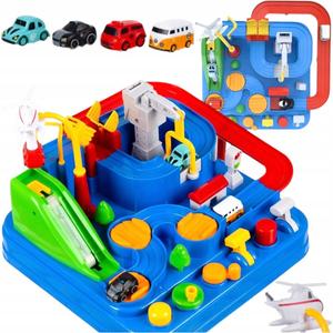 Интерактивная полоса препятствий для автомобилей, подарочная игра + автомобили Iso Trade