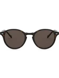 Солнцезащитные очки в овальной оправе черепаховой расцветки Vogue Eyewear, коричневый