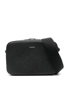 SANDRO сумка-мессенджер с тисненым логотипом, черный