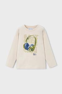 Хлопковая водолазка Mayoral, бежевый