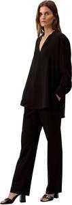 Женская свободная блузка Calvin Klein с V-образным вырезом, Black