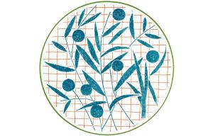 HERMES Тарелка, Blue, подарочный набор, практичная