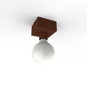 Потолочный светильник Lumicom, 10x10x10 см, темно-коричневый