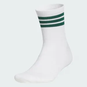 Полукруглые носки Adidas с тремя полосками, цвет White