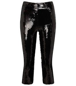 Брюки с высокой талией и пайетками Alexandre Vauthier, черный