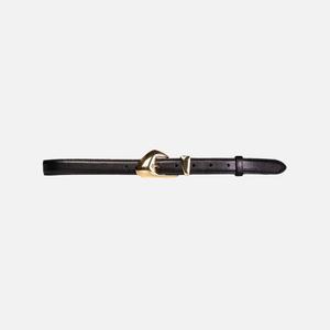 Ремень Black Suede Studio Slim Arrow Leather Belt, черный