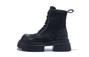 Женские полусапоги до середины икры Martin Junjali, желтые без подкладки