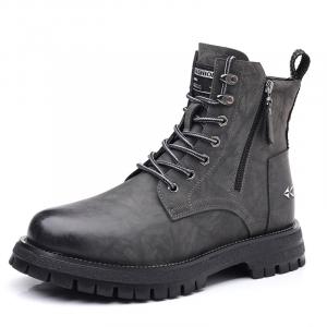 ZAMST Короткие полусапоги мартин мужские серые без подкладки, цвет Gray, Unlined Shoes