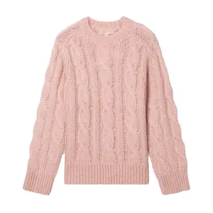 MICHAEL KORS Вязаный кабельными петлями джемпер