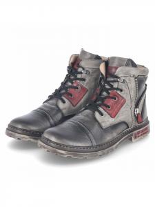 Ботинки с теплой подкладкой серого цвета Krisbut