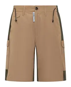 Коричневые шорты-бермуды с эластичным поясом Gcds, бежевый