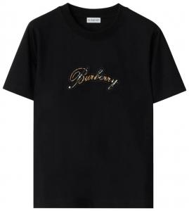 Футболка Burberry Frankie Logo, черная