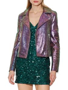 Кожаная куртка Пресли Walter Baker, цвет Lilac Crush