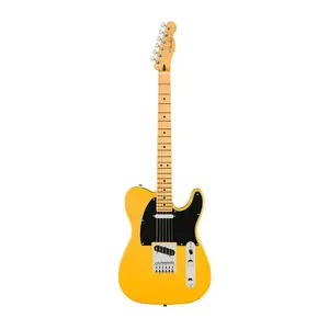 Электрогитара Fender Player II Modified 6-струнная, правая рука, модель Telecaster с корпусом из ольхи, грифом из клена и 6 латунными седлами (Sunshine Yellow)
