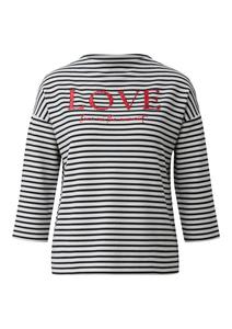 s.Oliver Свитшот в черном и белом цветах