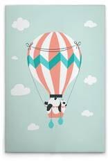 Картина на холсте A.S. Création Animal Balloon 1 цвет grünweissrotblauschwarz