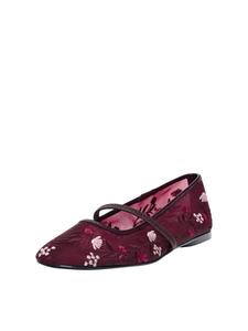 Балетки с ремешком Pull&Bear, Grenadine/Burgundy