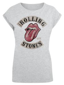 Футболка с удлиненными плечами The Rolling Stones Tour '78 в пестром сером цвете F4NT4STIC