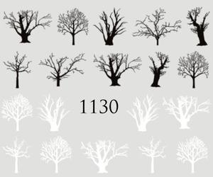 Водные наклейки для ногтей - №1130, Raisin