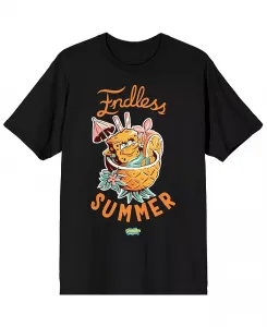 Футболка Big & Tall The Pineapple Pool Drink Endless Summer - 4XL SpongeBob SquarePants, мультиколор