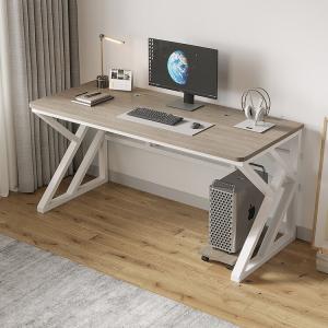 Стол компьютерный 160x60x74 см, белая рама + Armani gray