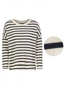 Пуловер Sublevel Pullover, цвет Creme/Schwarz