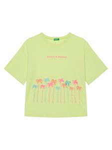 Футболка обычного кроя 35RYC10OZ United Colors Of Benetton, желтый