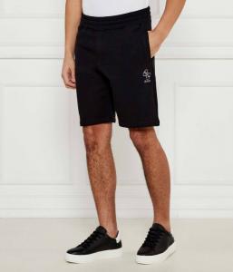Шорты мужские Guess Jeans хлопковые с монограммой, черный