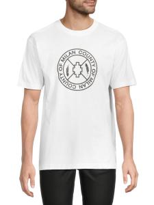 Футболка из хлопка с принтом Skate Cross Marcelo Burlon, белый