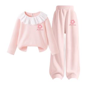 Детская повседневная спортивная одежда Disney, персиковый