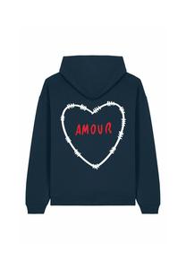 Толстовка AMOURBROD BACK PRINT UNISEX HEAVYWEIGHT - Hoodie Mira Paris, темно-синий