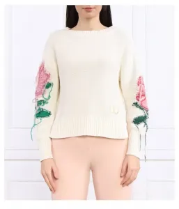 Двусторонний свитер loose fit Twin-Set, белый