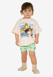 Футболка с принтом DISNEY MOANA SHORT SLEEVE SET Next, бежевый
