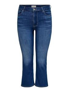 ONLY Carmakoma Расклешенные джинсовые шорты 'CARKenya' в синем цвете