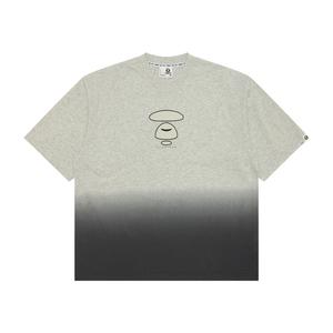 Футболка из хлопка с принтом логотипа A Bathing APE Aape, серый