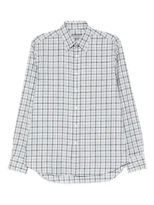 Рубашка в клетку Canali, синий