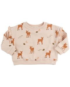 О, детка! Толстовка с принтом оленя Oh baby!, розовый