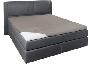 Простыня Primera " Простыня из тонкого джерси с эластаном для матрасов-топперов", подходит для матрасов-топперов и кроватей с пружинными матрасами 90-120х200-220 см, 1 шт., серо-коричневый