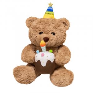 Медвежонок для создания праздничной атмосферы плюшевая игрушка высота 40см MLING