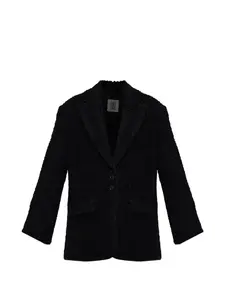 Фактурный пиджак на пуговицах Biena By Malene Birger, черный