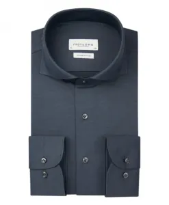 Синяя рубашка с длинными рукавами Profuomo, синий