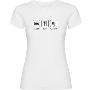 Футболка Kruskis Sleep Eat And Climb, белый