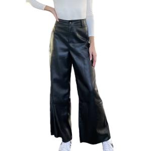 Кожаные штаны черного цвета Mustard Seed