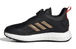 Кроссовки Rapida Kids Детские низкие черные/белые/золотые Adidas