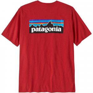 Мужская футболка с логотипом P-6 Responsibili. Patagonia, Amanita Red