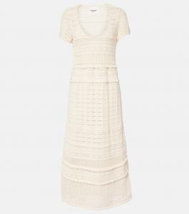 Платье миди из трикотажного хлопка Aurore Marant Etoile, экрю